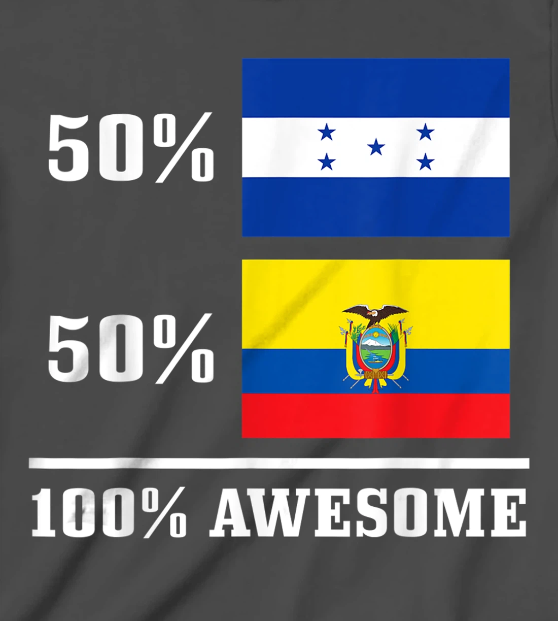 Honduras Ecuador Ecuadorian Honduran Flag Pride Heritage T-Shirt, Kid T-Shirt and Women T-Shirt