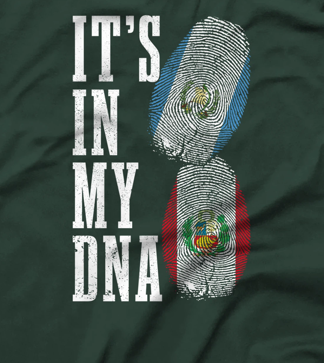 Guatemala Peru It's In My DNA Guatemalan Peruvian Flag Pride T-Shirt