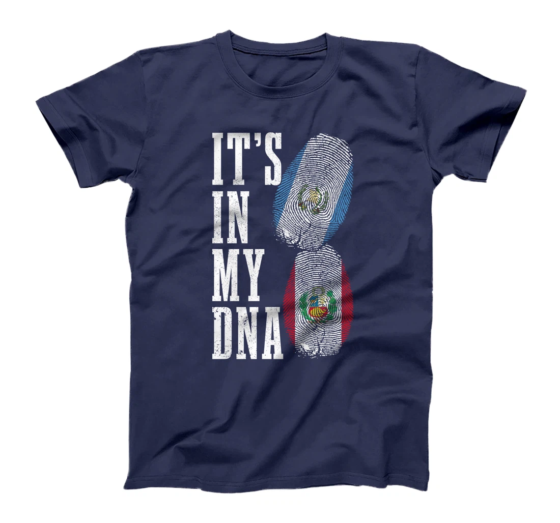 Guatemala Peru It's In My DNA Guatemalan Peruvian Flag Pride T-Shirt