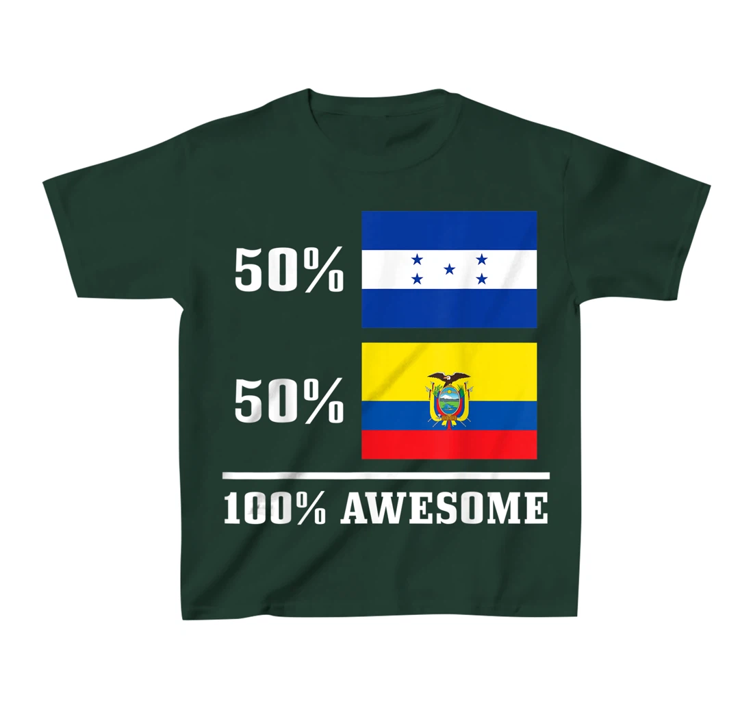 Honduras Ecuador Ecuadorian Honduran Flag Pride Heritage T-Shirt, Kid T-Shirt and Women T-Shirt