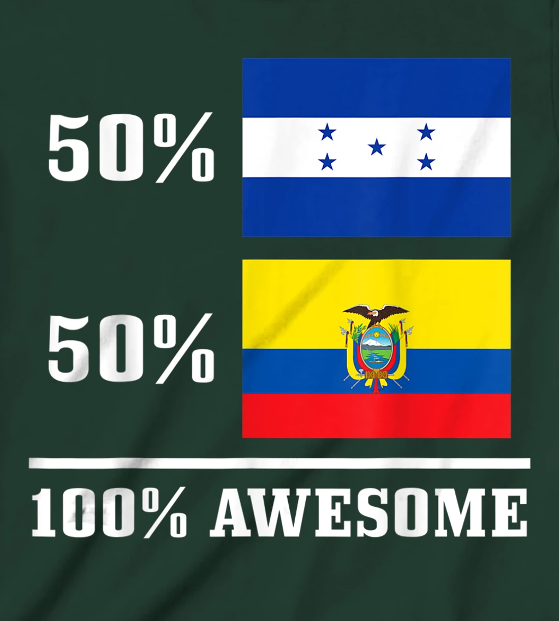 Honduras Ecuador Ecuadorian Honduran Flag Pride Heritage T-Shirt, Kid T-Shirt and Women T-Shirt