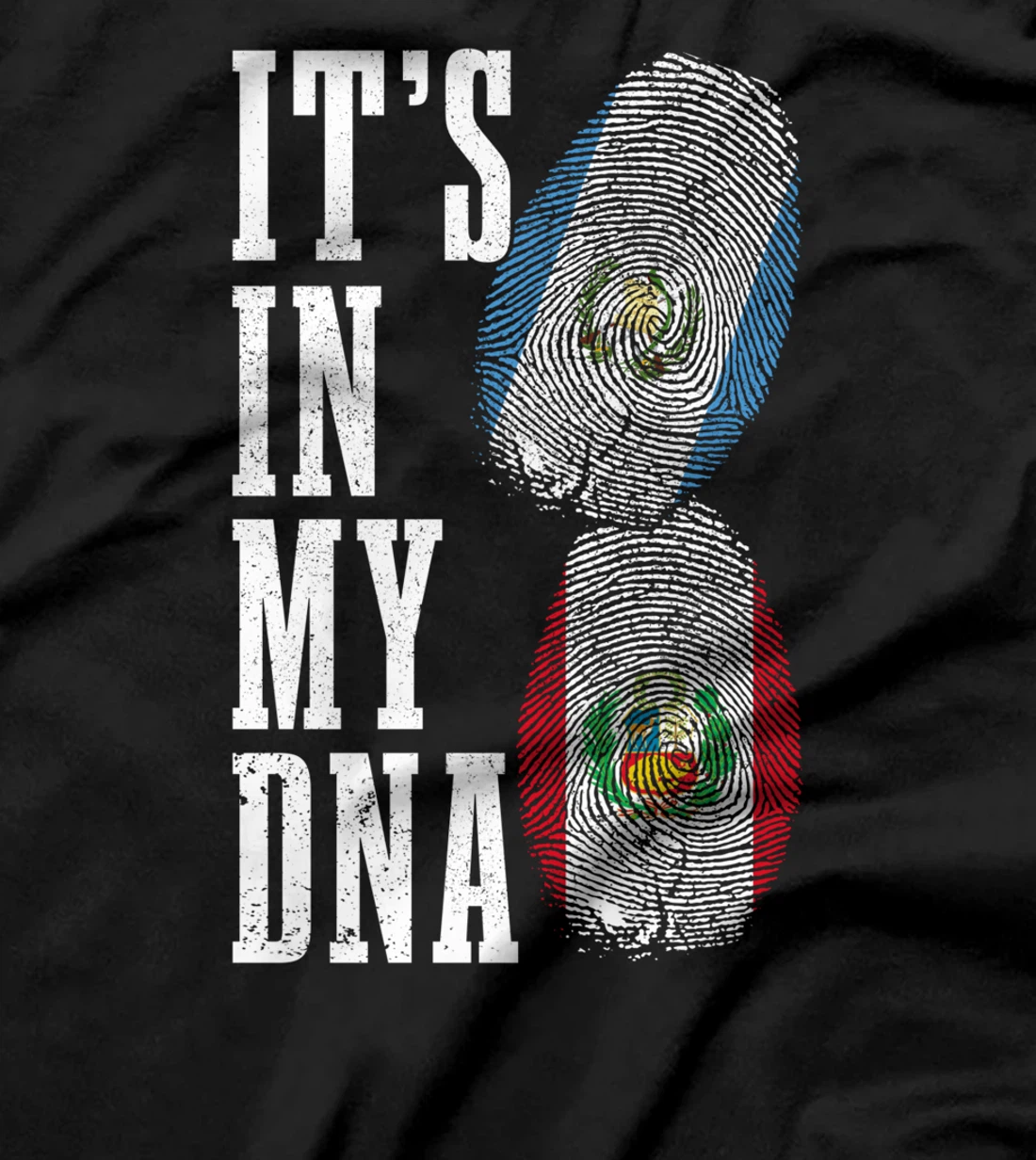 Guatemala Peru It's In My DNA Guatemalan Peruvian Flag Pride T-Shirt