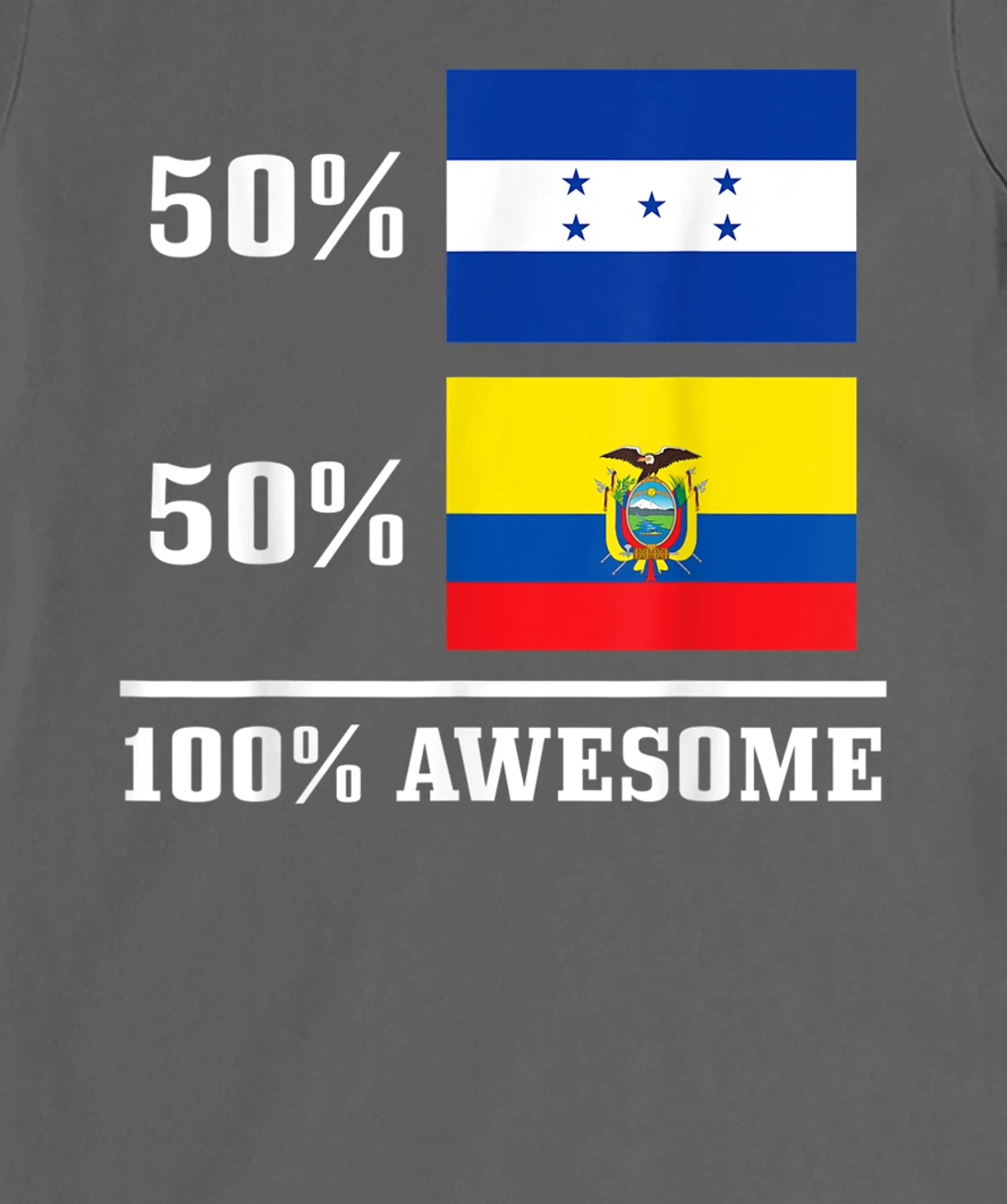 Honduras Ecuador Ecuadorian Honduran Flag Pride Heritage T-Shirt, Kid T-Shirt and Women T-Shirt