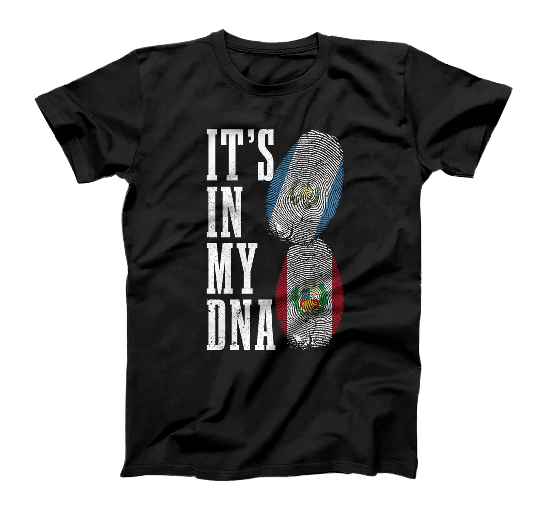 Guatemala Peru It's In My DNA Guatemalan Peruvian Flag Pride T-Shirt