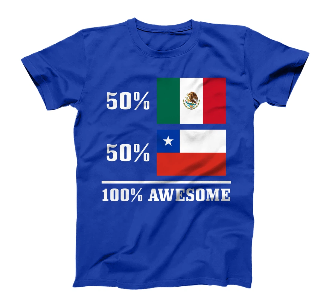 Mexico Chile Mexican Chilean Flag Pride Heritage Funny T-Shirt