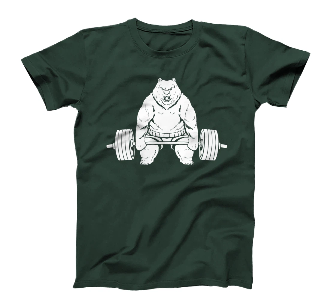 Powerlifting Bear Fitness Workout - Gym Powerlifter T-Shirt