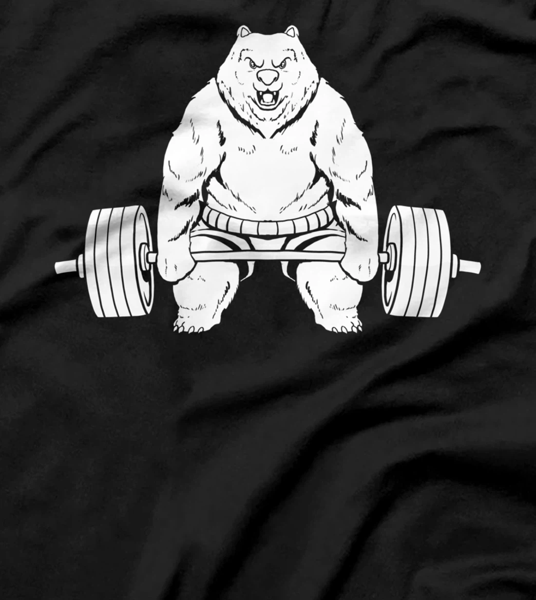 Powerlifting Bear Fitness Workout - Gym Powerlifter T-Shirt