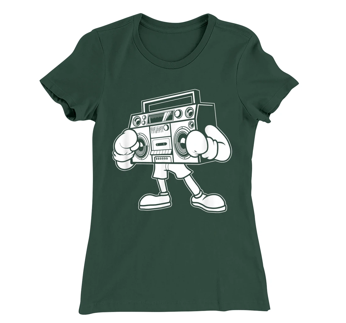 Boombox Boxing Cassette 80s - 90s Ghetto Blaster T-Shirt, Women T-Shirt