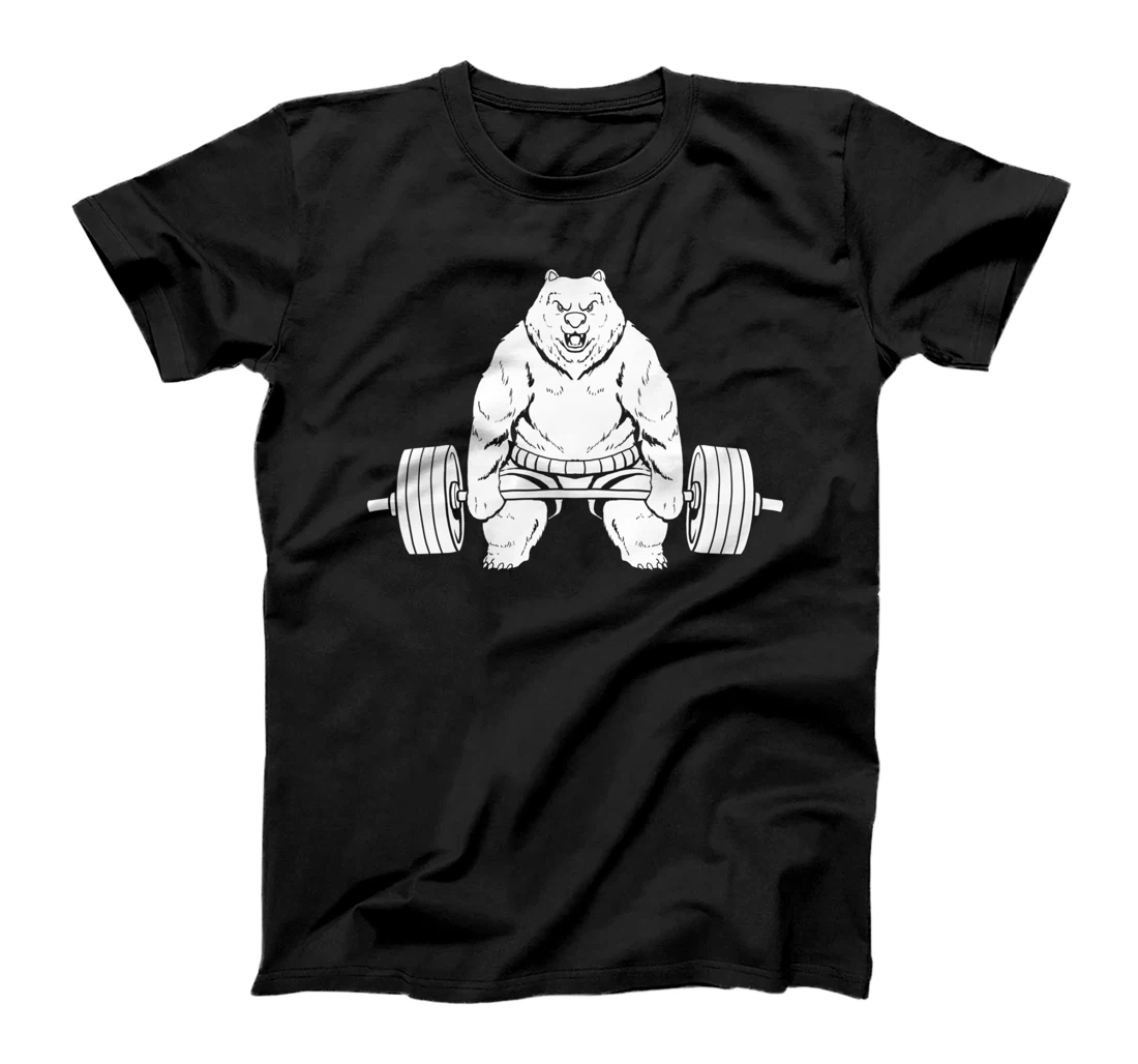 Powerlifting Bear Fitness Workout - Gym Powerlifter T-Shirt