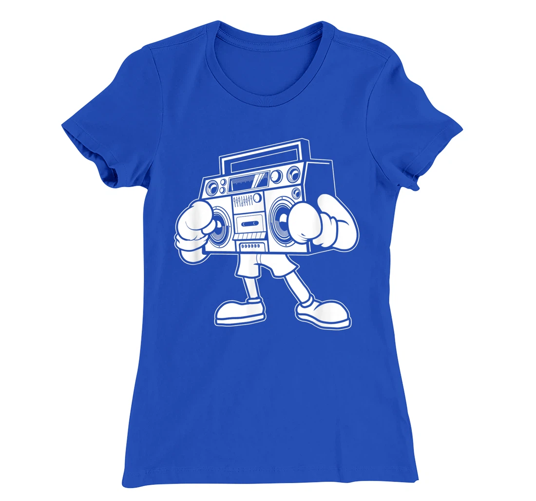 Boombox Boxing Cassette 80s - 90s Ghetto Blaster T-Shirt, Women T-Shirt