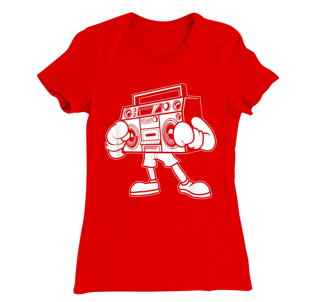 Boombox Boxing Cassette 80s - 90s Ghetto Blaster T-Shirt, Women T-Shirt