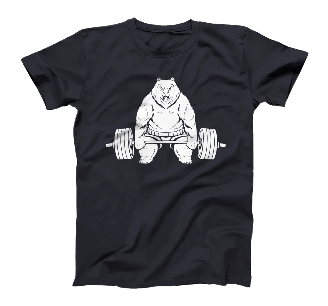Powerlifting Bear Fitness Workout - Gym Powerlifter T-Shirt