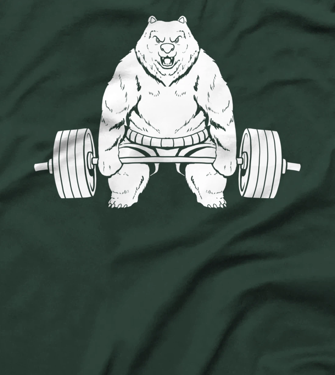 Powerlifting Bear Fitness Workout - Gym Powerlifter T-Shirt