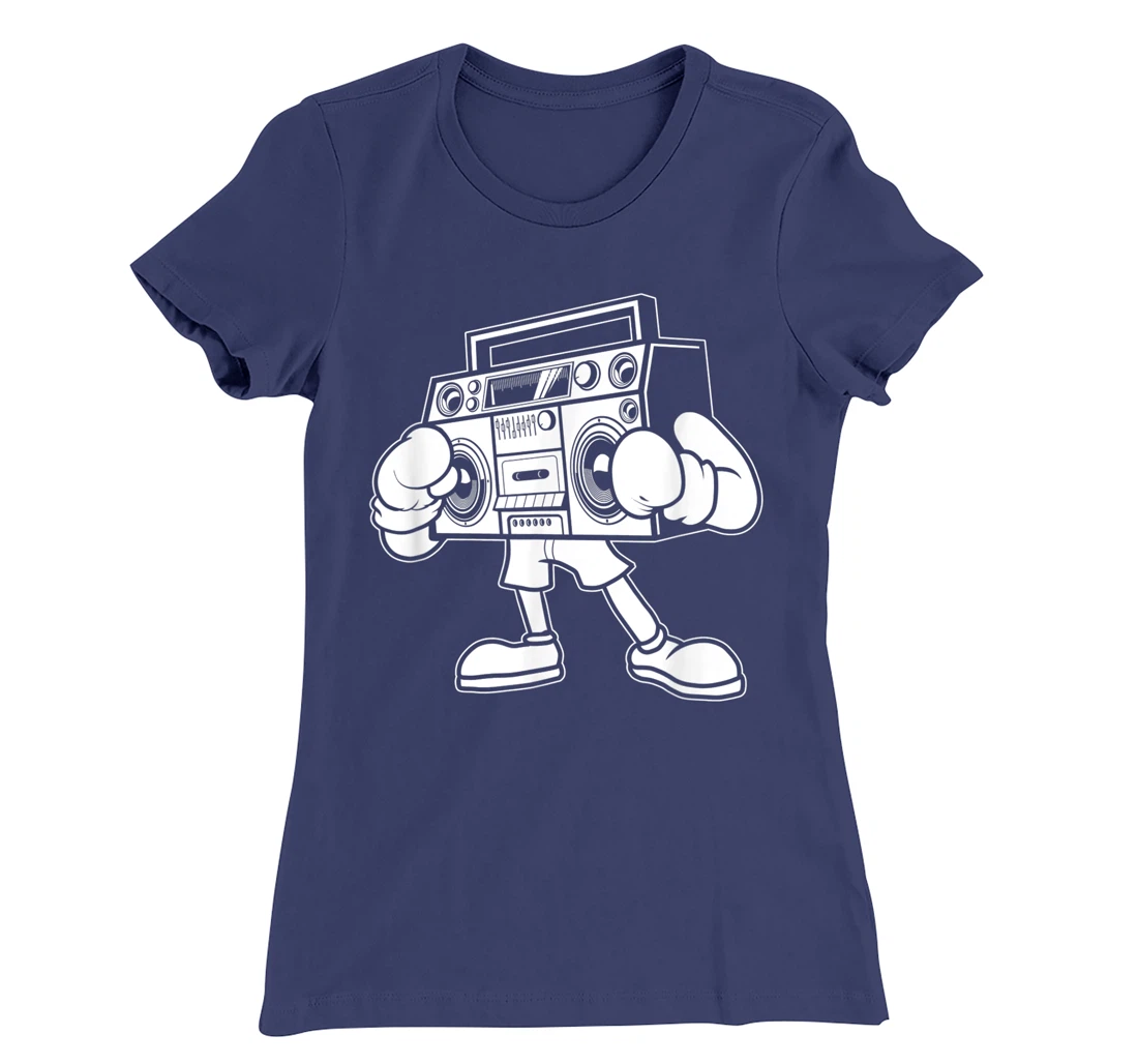 Boombox Boxing Cassette 80s - 90s Ghetto Blaster T-Shirt, Women T-Shirt