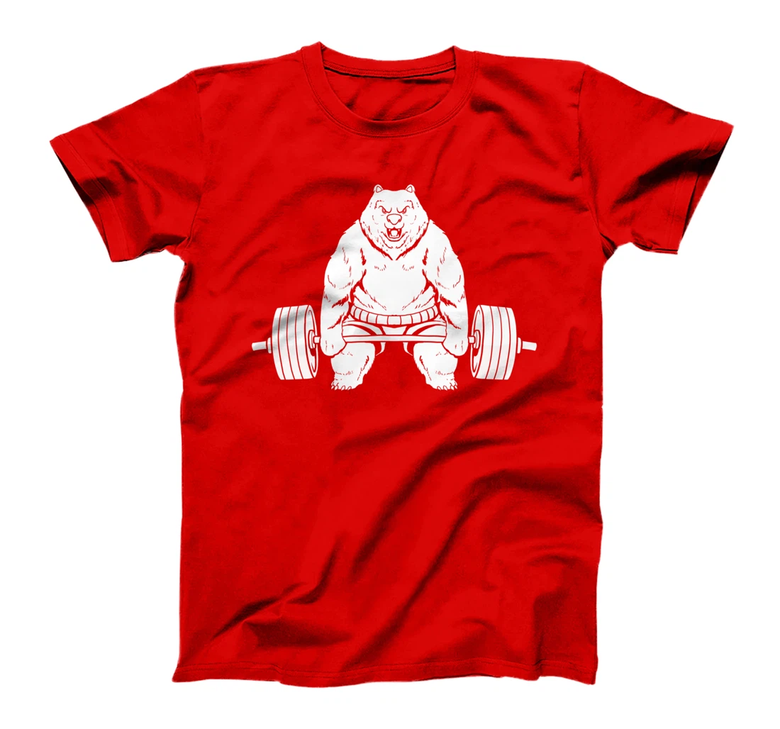 Powerlifting Bear Fitness Workout - Gym Powerlifter T-Shirt
