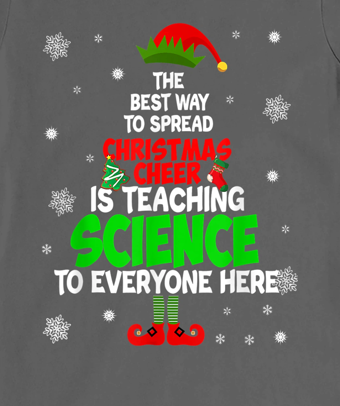The Best Way To Spread Christmas Cheer Is Teaching Science T-Shirt, Women T-Shirt