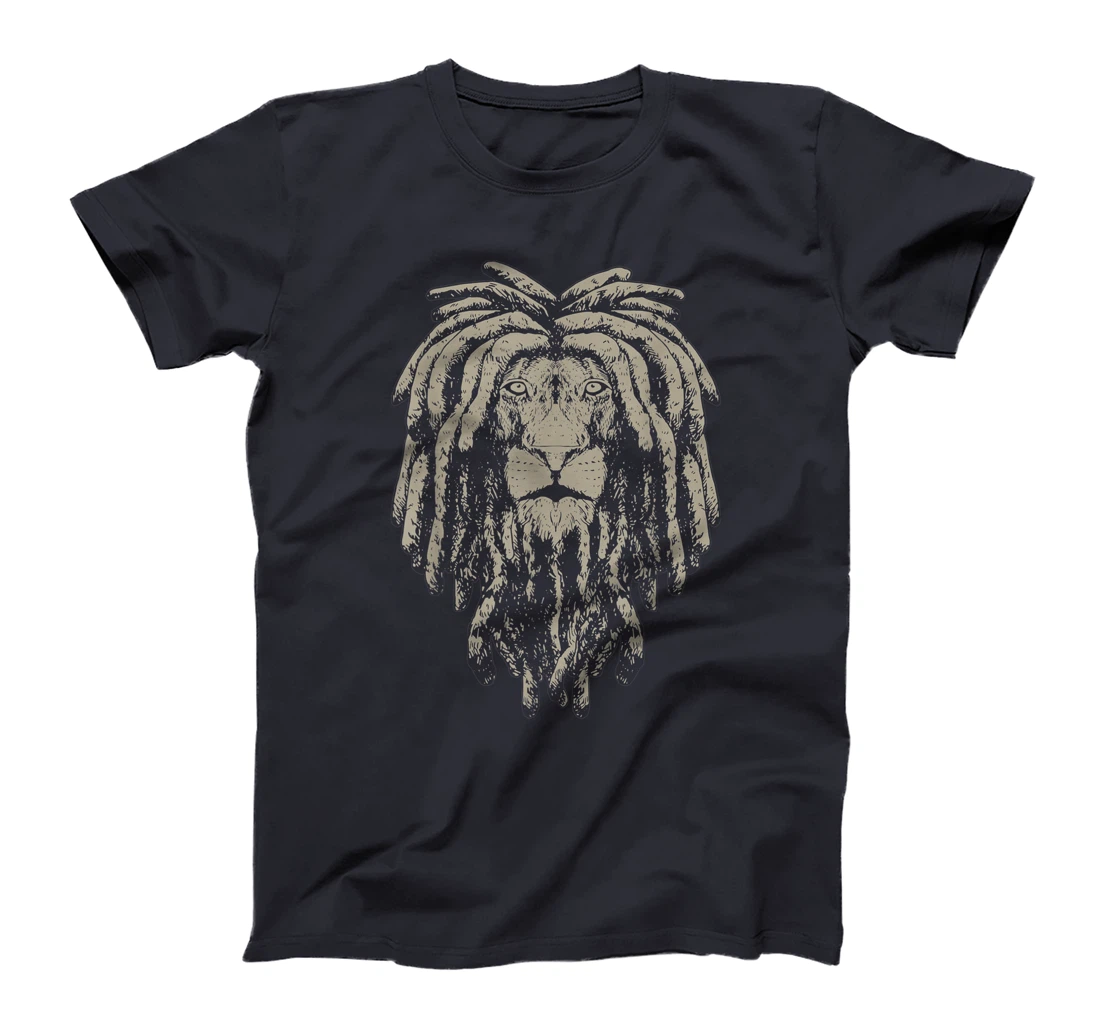 Reggae Lion Of Judah Rastafari Dreadlocks African Roots T-Shirt, Women T-Shirt