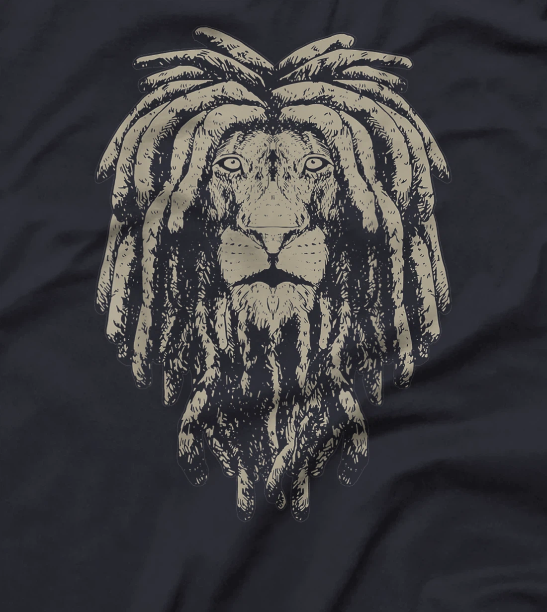 Reggae Lion Of Judah Rastafari Dreadlocks African Roots T-Shirt, Women T-Shirt