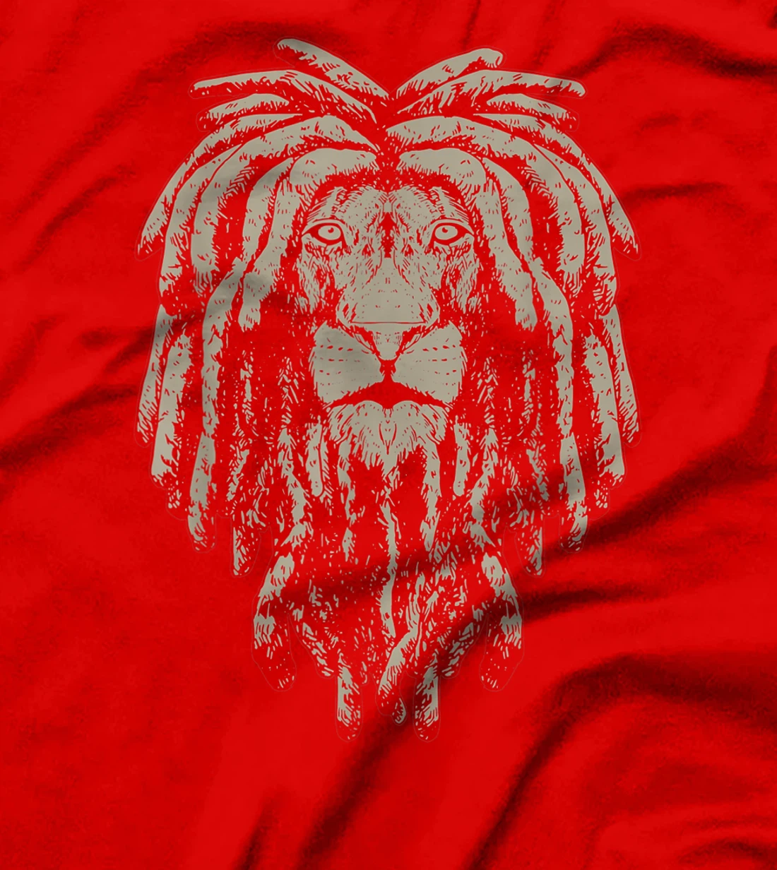 Reggae Lion Of Judah Rastafari Dreadlocks African Roots T-Shirt, Women T-Shirt