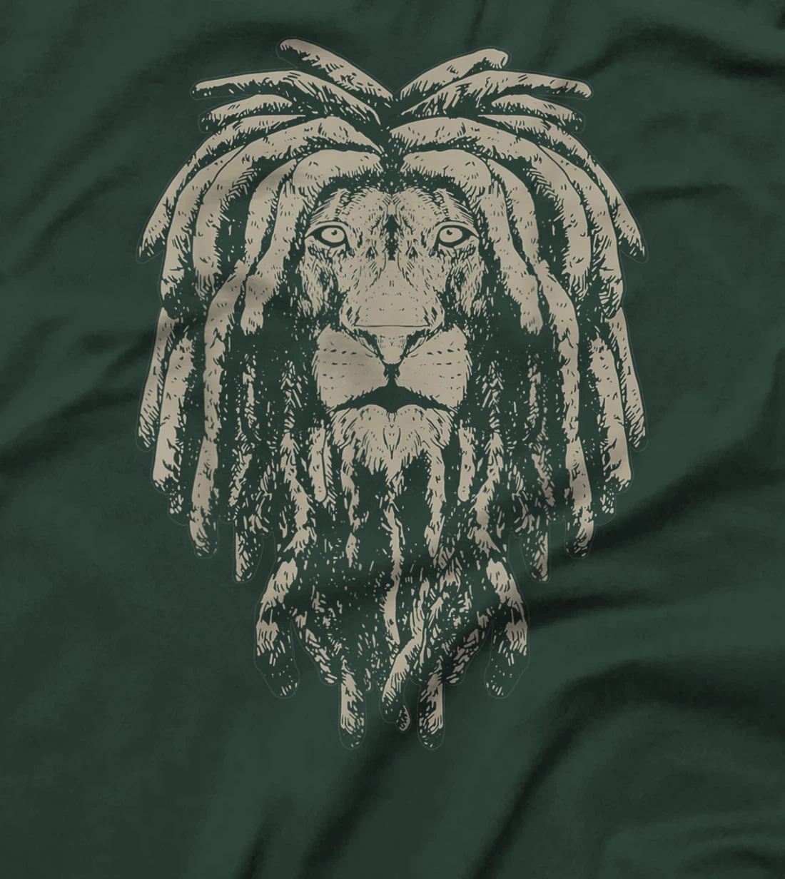 Reggae Lion Of Judah Rastafari Dreadlocks African Roots T-Shirt, Women T-Shirt