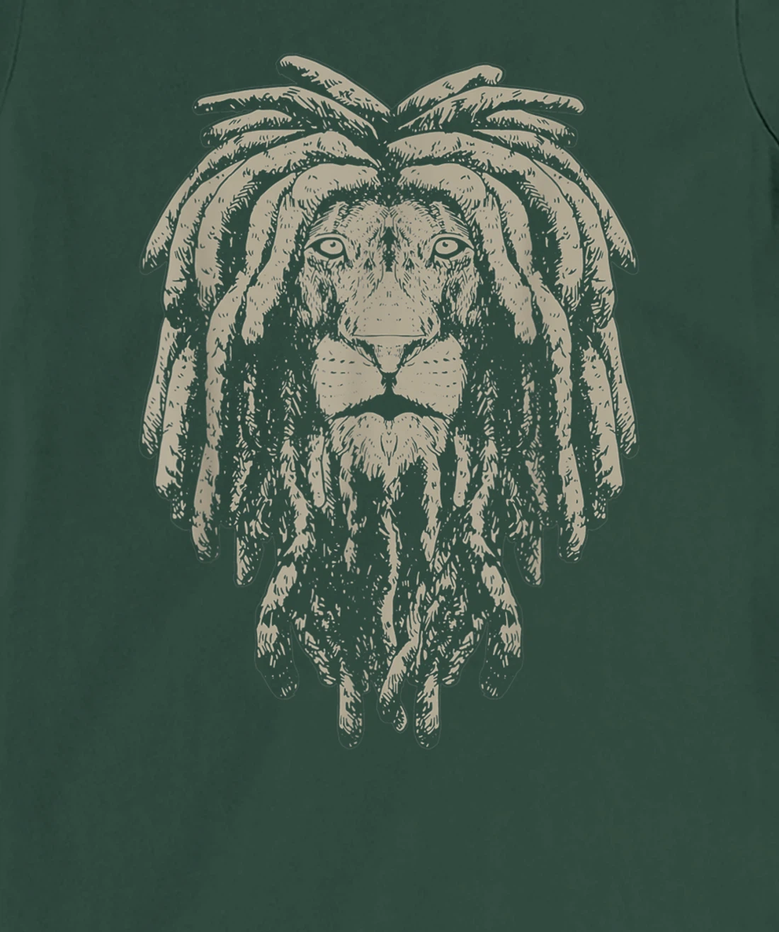 Reggae Lion Of Judah Rastafari Dreadlocks African Roots T-Shirt, Women T-Shirt