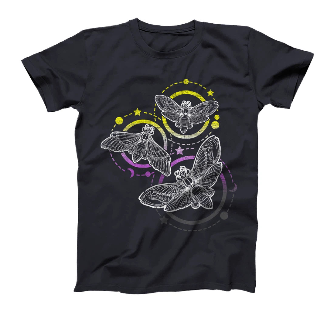 Nonbinary Flag Colors, Occult Butterflies T-Shirt, Kid T-Shirt and Women T-Shirt