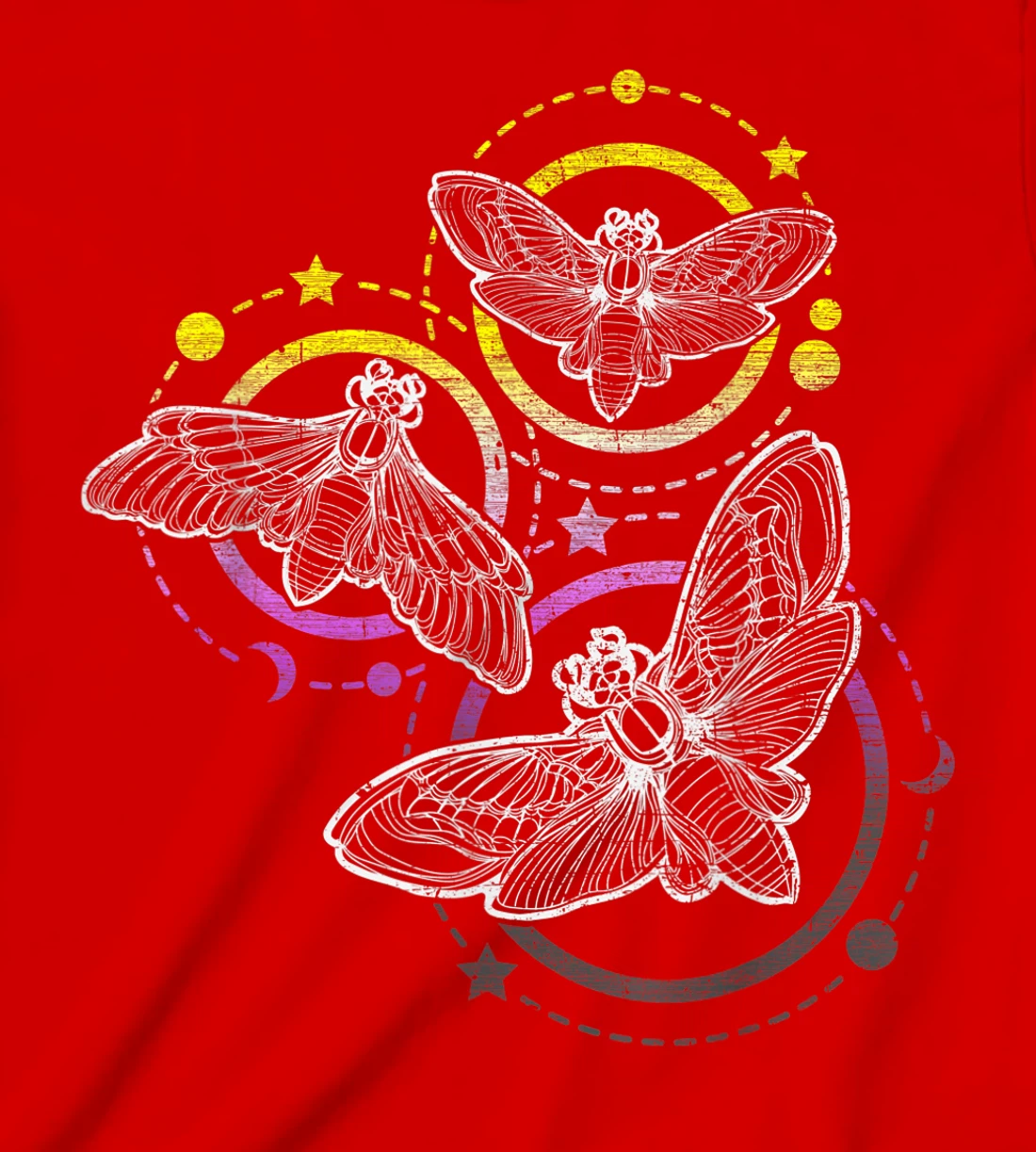 Nonbinary Flag Colors, Occult Butterflies T-Shirt, Kid T-Shirt and Women T-Shirt