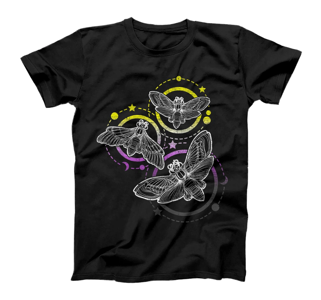 Nonbinary Flag Colors, Occult Butterflies T-Shirt, Kid T-Shirt and Women T-Shirt