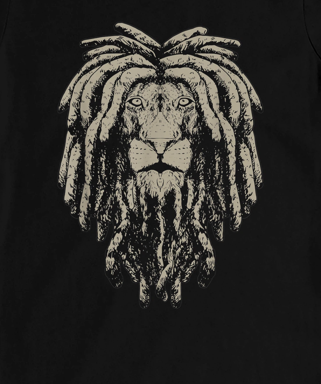 Reggae Lion Of Judah Rastafari Dreadlocks African Roots T-Shirt, Women T-Shirt