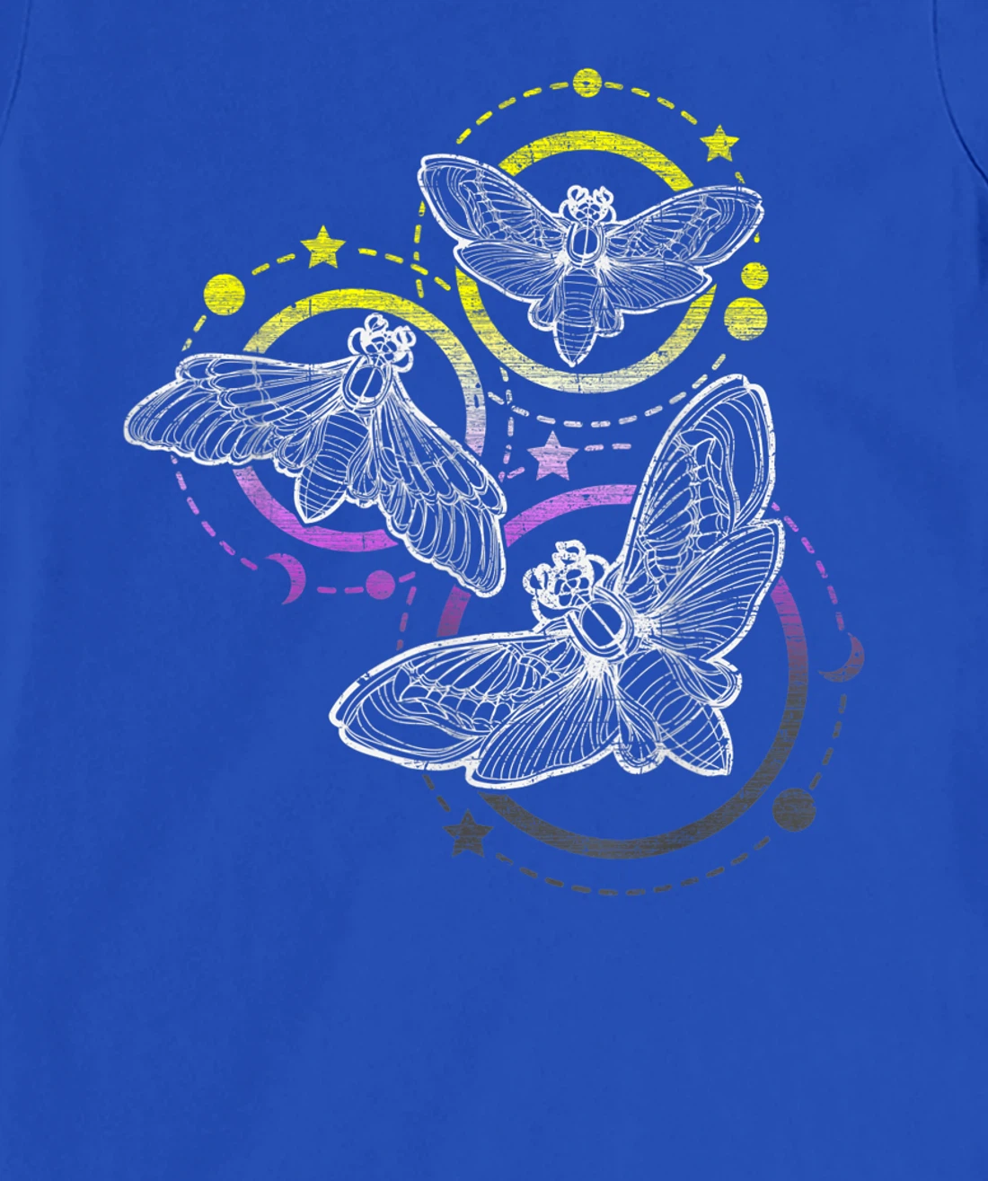 Nonbinary Flag Colors, Occult Butterflies T-Shirt, Kid T-Shirt and Women T-Shirt