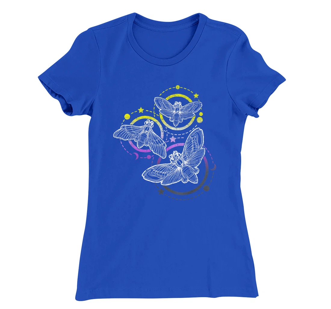 Nonbinary Flag Colors, Occult Butterflies T-Shirt, Kid T-Shirt and Women T-Shirt