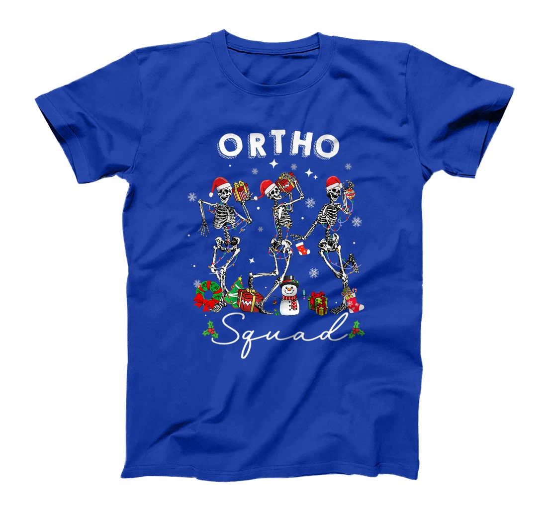 Ortho Squad Christmas Skeletons Orthopedics Nurse Rn Crew T-Shirt, Kid T-Shirt and Women T-Shirt