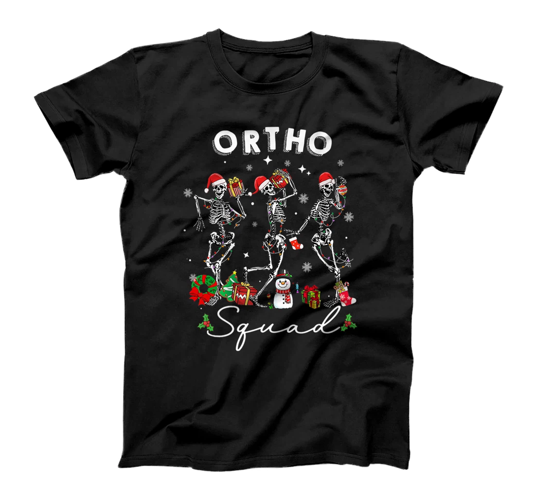 Ortho Squad Christmas Skeletons Orthopedics Nurse Rn Crew T-Shirt, Kid T-Shirt and Women T-Shirt
