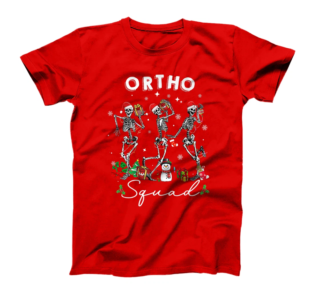 Ortho Squad Christmas Skeletons Orthopedics Nurse Rn Crew T-Shirt, Kid T-Shirt and Women T-Shirt