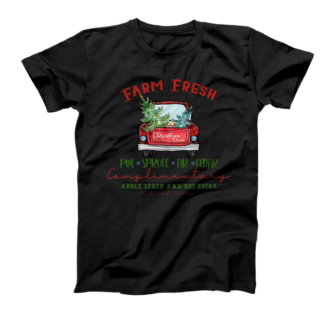 Xmas Christmas Apple Cider and Hot Cocoa Truck T-Shirt