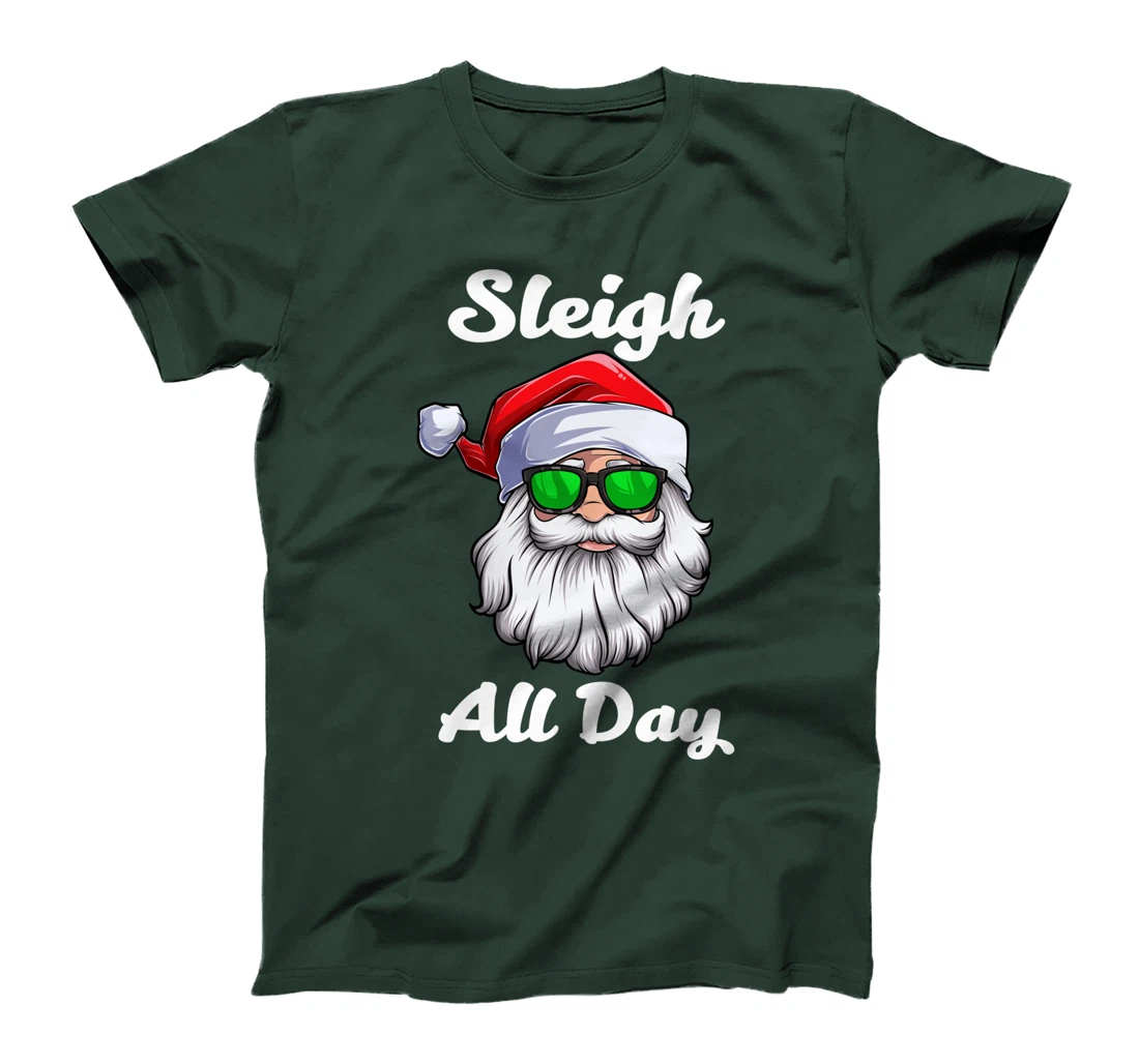 I Sleigh All Day Cool Christmas Illustration Graphic Designs T-Shirt