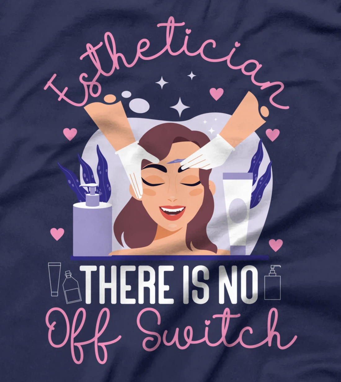 Cute Licensed Esthetician Skincare Beautician Esthetician T-Shirt