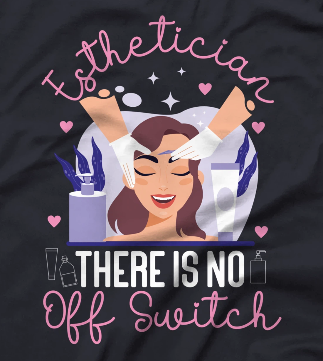 Cute Licensed Esthetician Skincare Beautician Esthetician T-Shirt