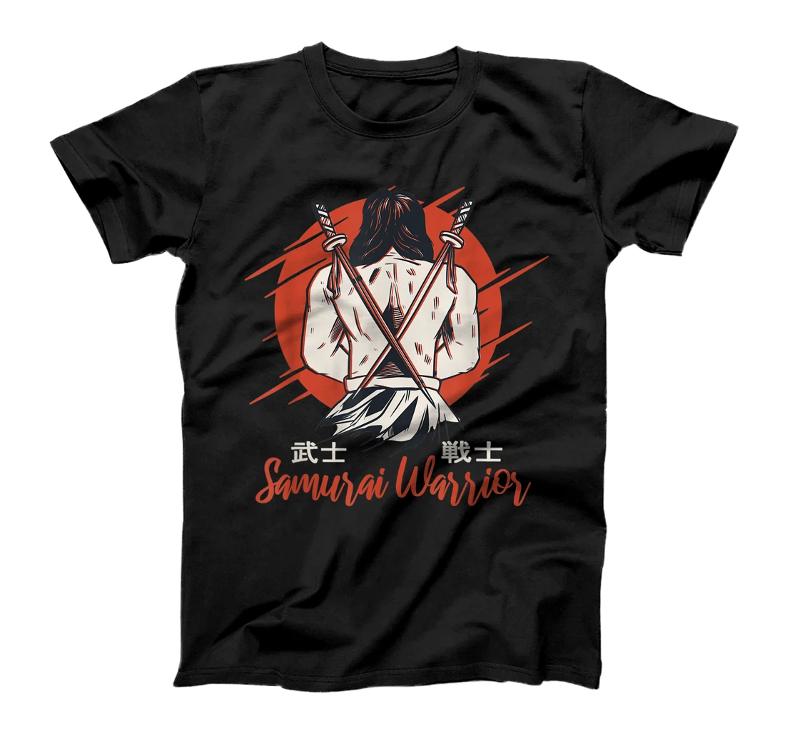 Rear view of an honourable Samurai - Samurai top design T-Shirt