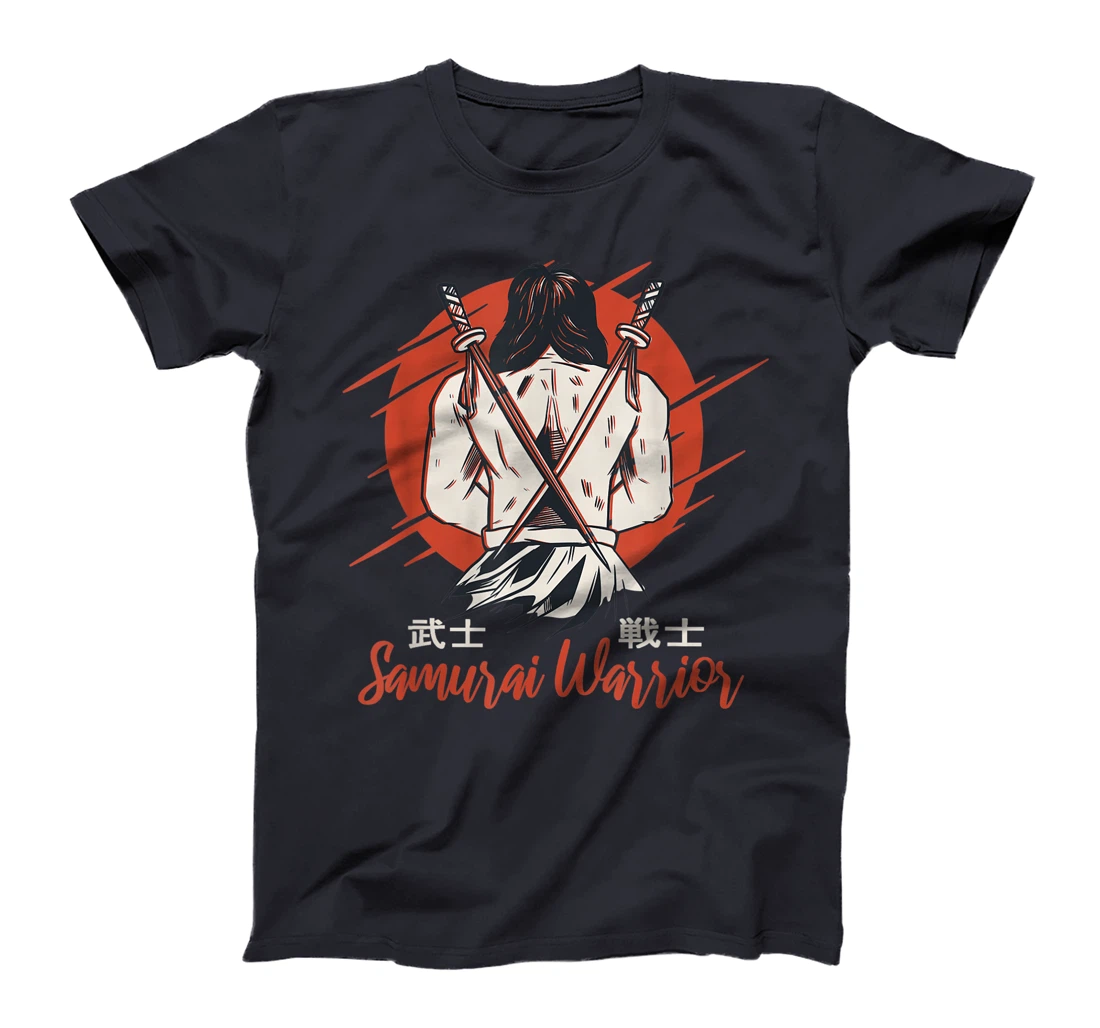 Rear view of an honourable Samurai - Samurai top design T-Shirt