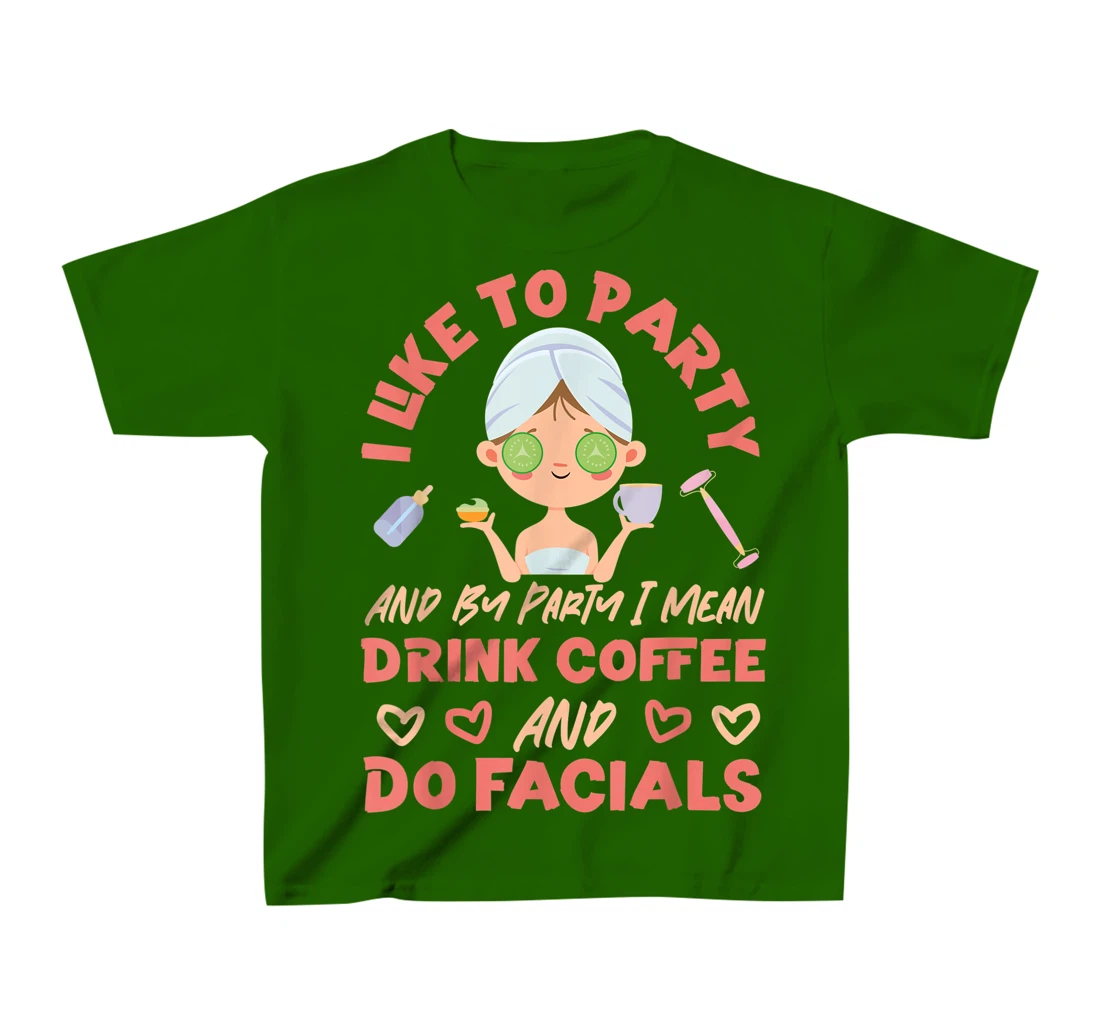 Cute Esthetician Skincare Beautician Coffee Skin Therapist I T-Shirt, Kid T-Shirt and Women T-Shirt