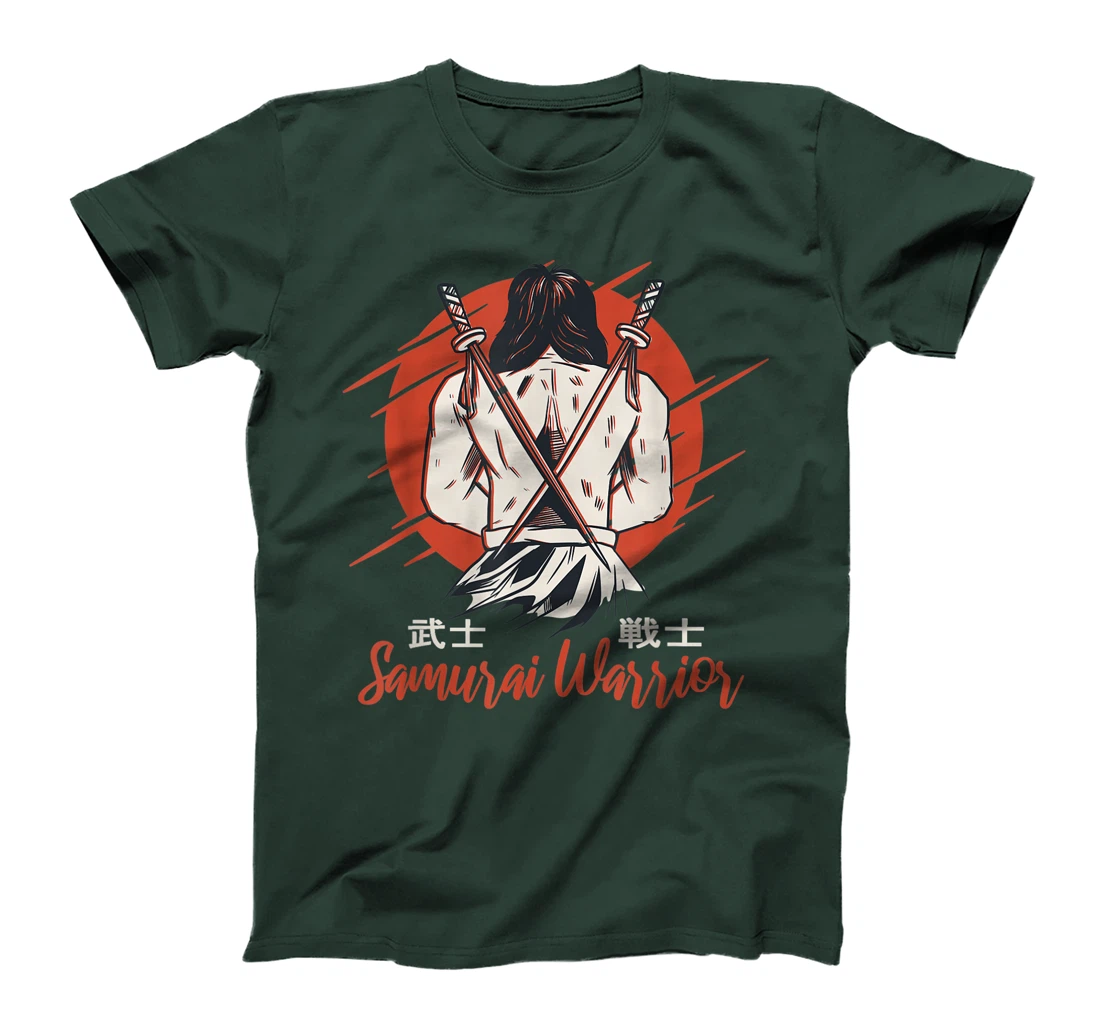 Rear view of an honourable Samurai - Samurai top design T-Shirt