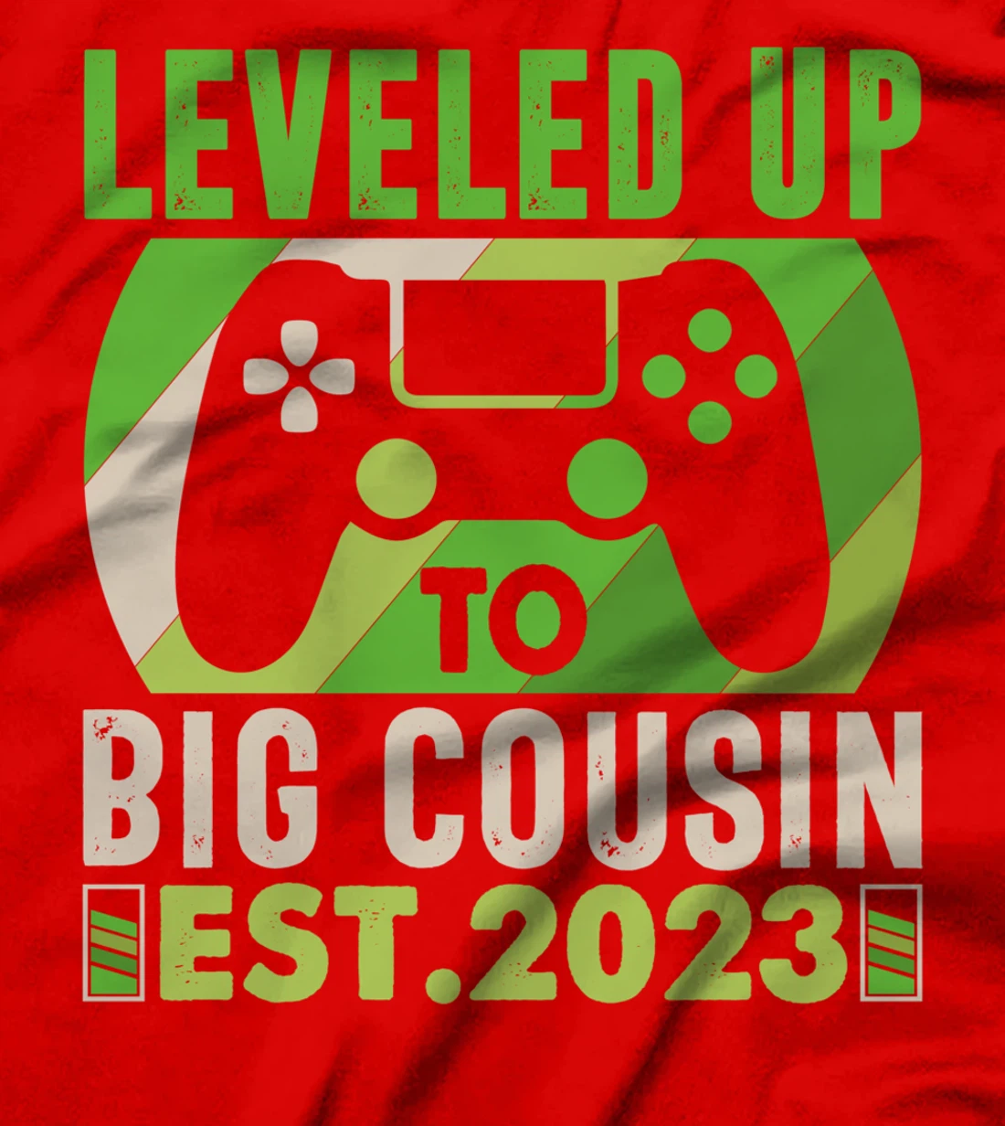 Leveled Up To Big Cousin Vintage Promoted To Cousin Est 2023 T-Shirt