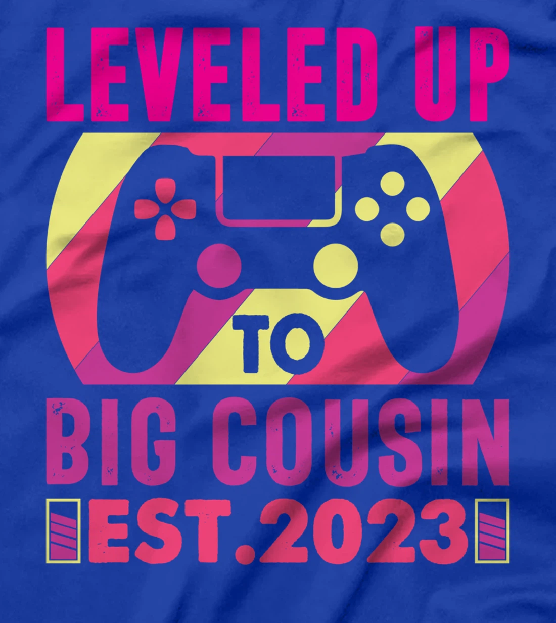 Soon To Be Cousin 2023 Gamer Girl Leveled Up Big Cousin 2023 T-Shirt