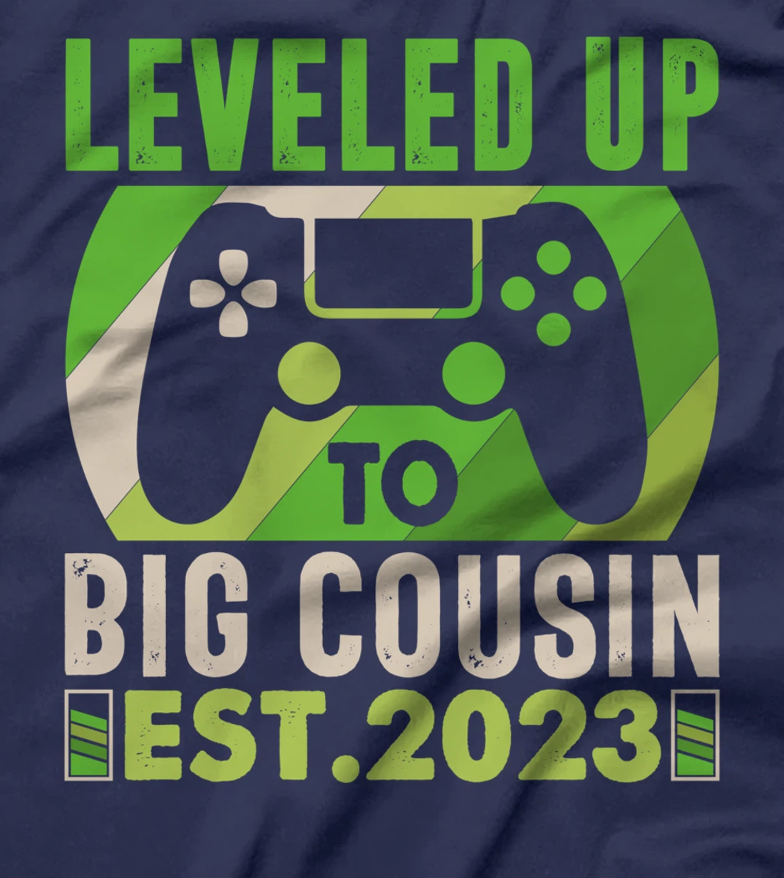 Leveled Up To Big Cousin Vintage Promoted To Cousin Est 2023 T-Shirt