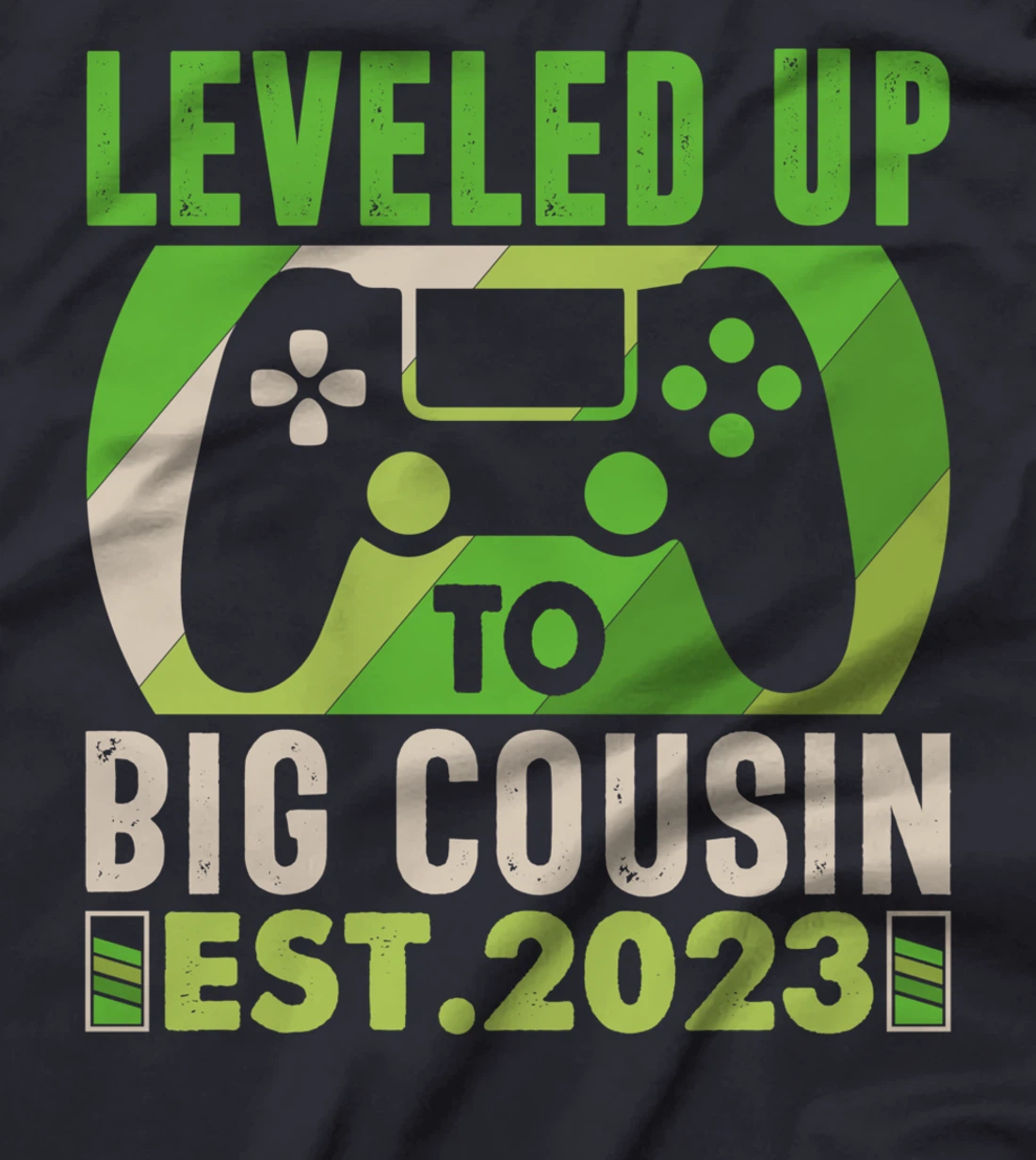 Leveled Up To Big Cousin Vintage Promoted To Cousin Est 2023 T-Shirt