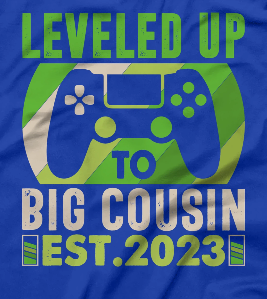 Leveled Up To Big Cousin Vintage Promoted To Cousin Est 2023 T-Shirt