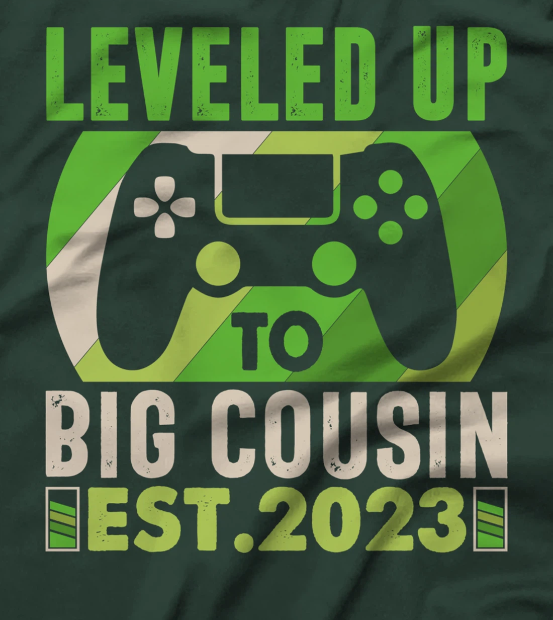 Leveled Up To Big Cousin Vintage Promoted To Cousin Est 2023 T-Shirt