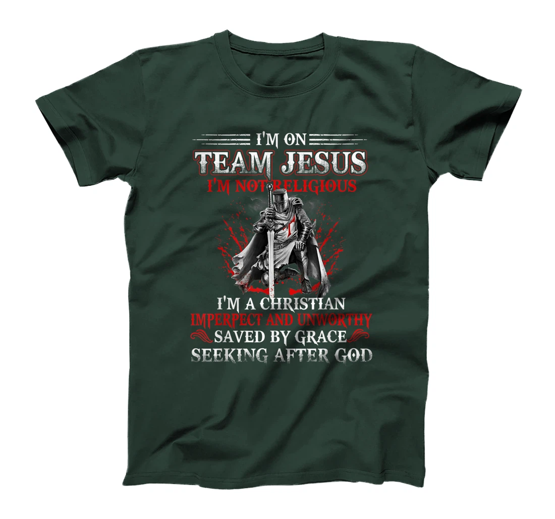 Knight templar Tee-I'm on Team Jesus A Warrior Of Christ T-Shirt, Women T-Shirt