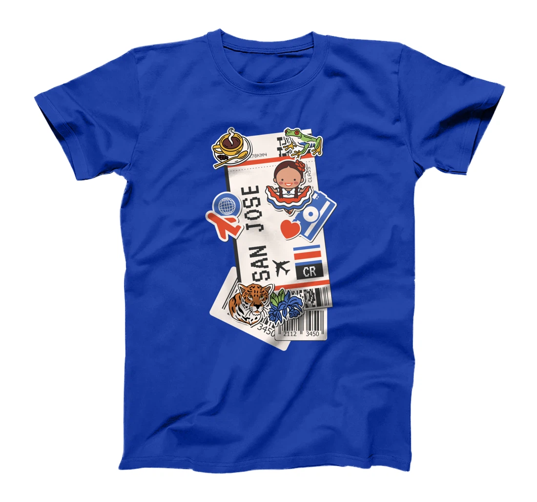 San José City Boarding Pass Travel Trip Adventures T-Shirt